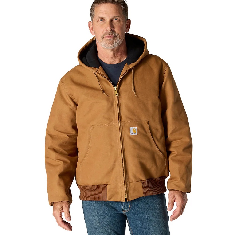 Carhartt Brown Heavy Insulated Flannel Lined Jacket